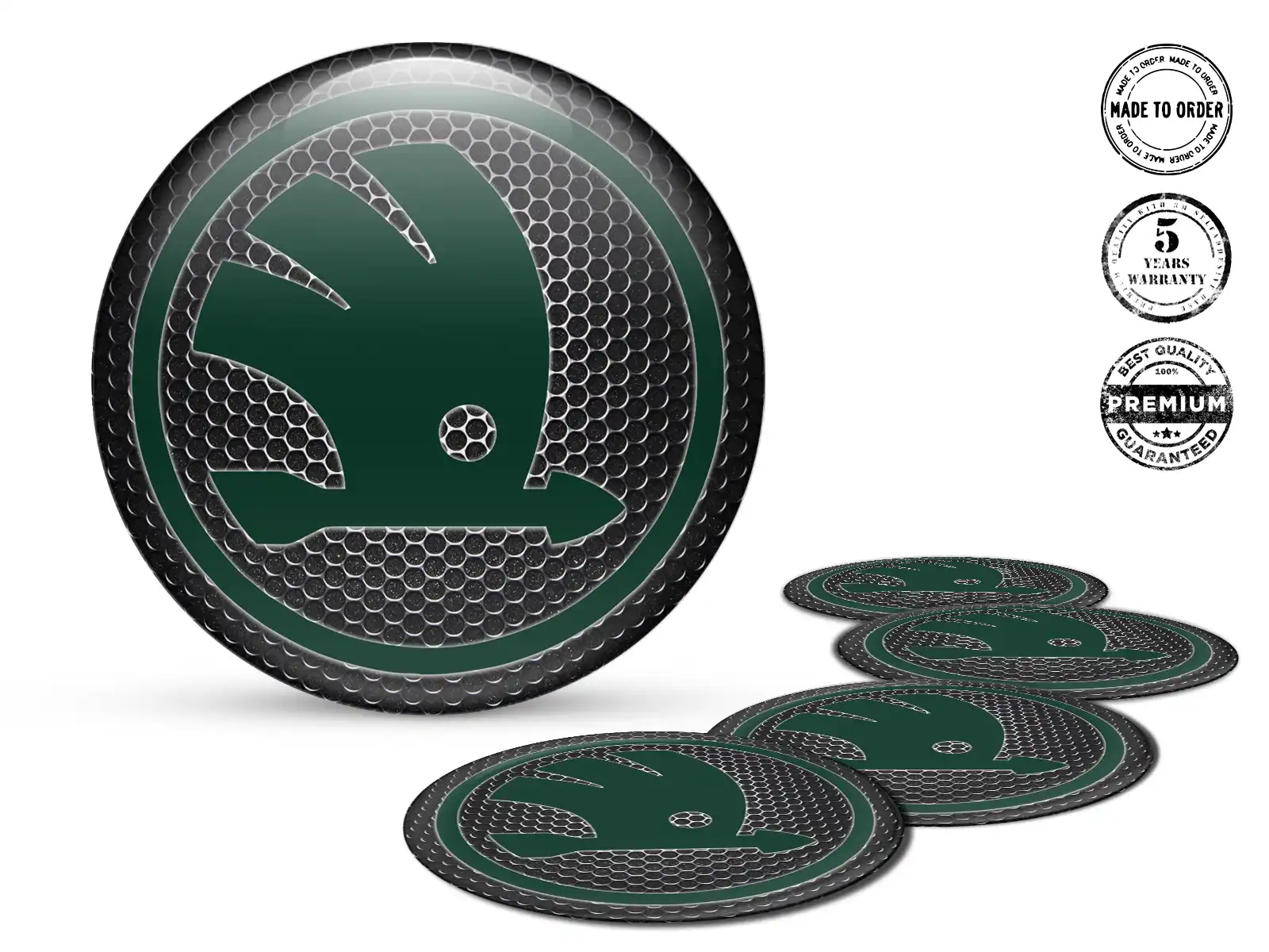 Skoda Dome Sticker Ausgabe Hochwertige Auto-Labels
